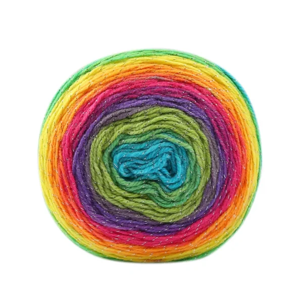 Wool Bee Cupcake Glitter Gradient Wool Knitting Wool 150g - Image 4